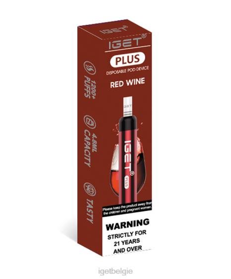 IGET Vape plus 806F40 rode wijn