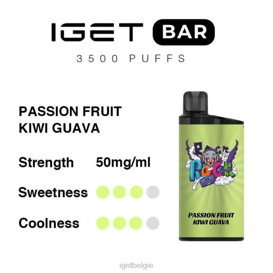 IGET Bar Online bar 3500 trekjes 806F297 passievrucht-kiwi-guave