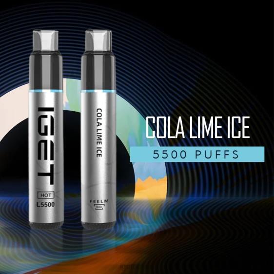 IGET Vape Online Buy heet - 5500 trekjes 806F521 cola limoen ijs