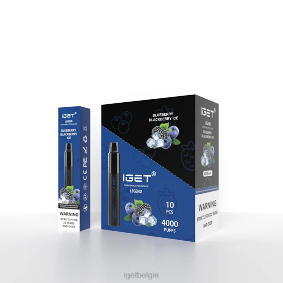IGET Vape Quality legende 4000 trekjes 806F325 bosbessen bramen ijs