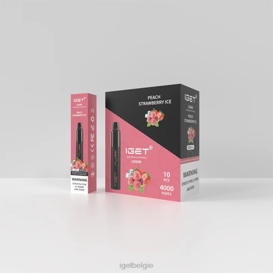 IGET Vape legende 4000 trekjes 806F330 perzik-aardbei-ijs