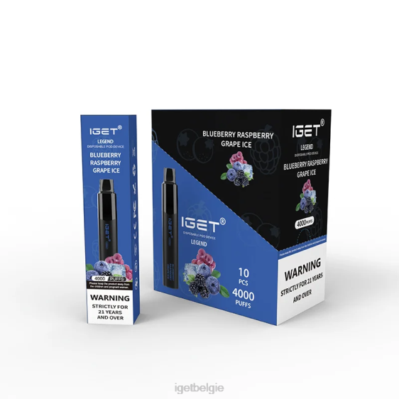 IGET Store legende 4000 trekjes 806F348 bosbessen frambozen druivenijs