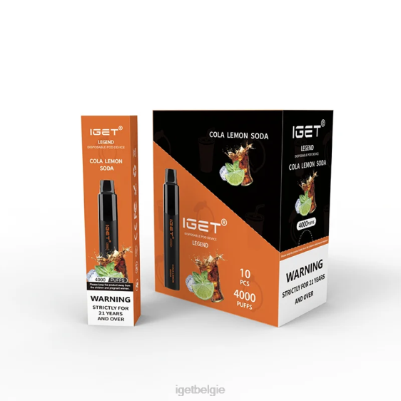 IGET Vape Online legende 4000 trekjes 806F349 cola-citroensoda