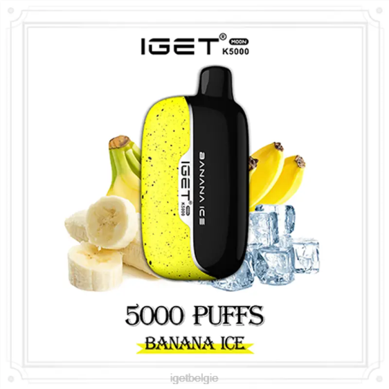 IGET Vape Online Buy maan 5000 trekjes 806F221 bananen ijs