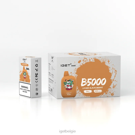 IGET Vape b5000 806F309 lychee zwarte bes