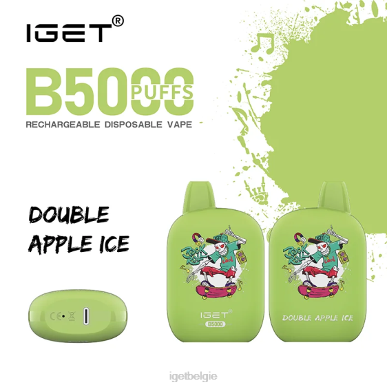 IGET Vape Online Buy b5000 806F315 dubbel appelijs