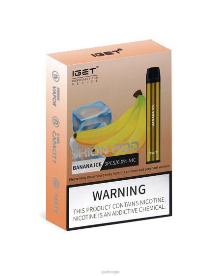 IGET Vape Quality 3x shion 806F2 bananen ijs