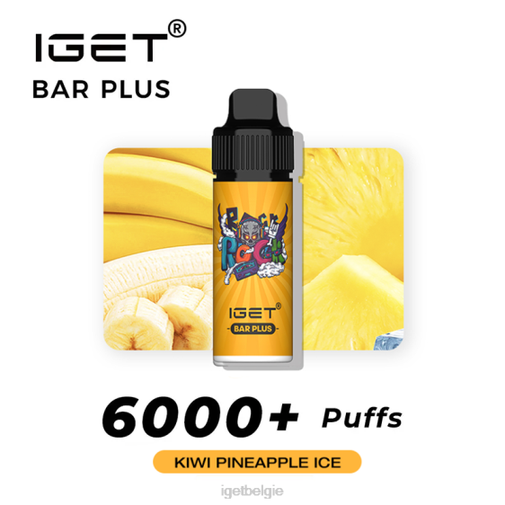IGET Vape Online bar plus 6000 trekjes 806F234 Kiwi-ananasijs