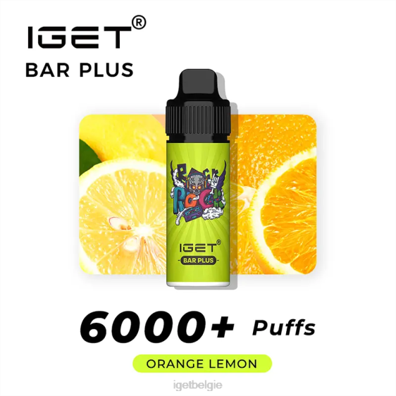 IGET Legend Online bar plus 6000 trekjes 806F238 oranje citroen