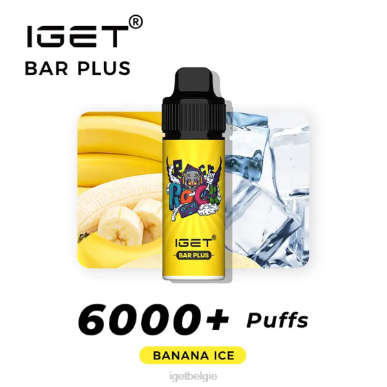IGET Vape Online bar plus 6000 trekjes 806F244 bananen ijs